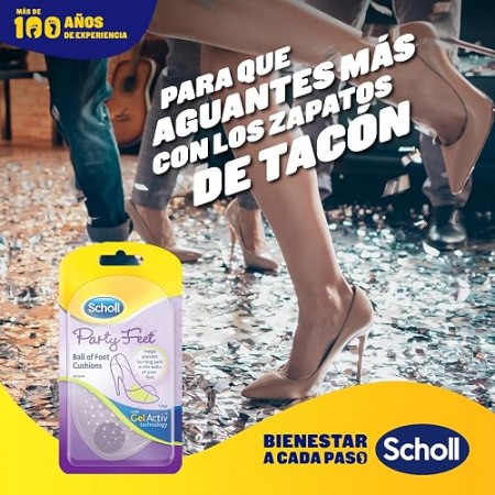 SCHOLL PARTY FEET ALMOHADILLA PLANTAR TECNOLOGY GELACTIV 1 PAR