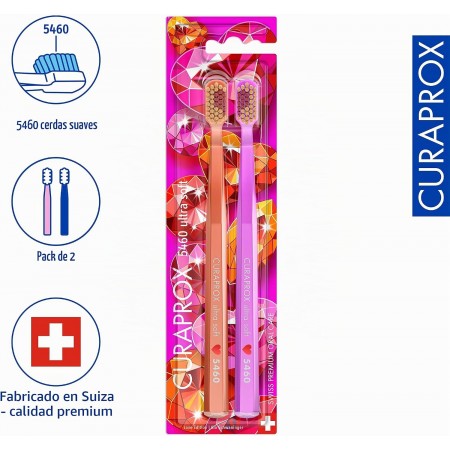 CURAPROX DUPLO CEPILLO 5460 ULTRA SOFT LOVE EDITION 2 CEPILLOS