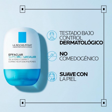 LA ROCHE POSAY EFFACLAR SUPRA MOLECULAR CORRECTOR SEBO Y POROS GEL MATIFICANTE FRESCO 40 ML