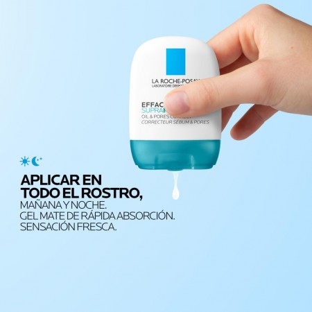 LA ROCHE POSAY EFFACLAR SUPRA MOLECULAR CORRECTOR SEBO Y POROS GEL MATIFICANTE FRESCO 40 ML