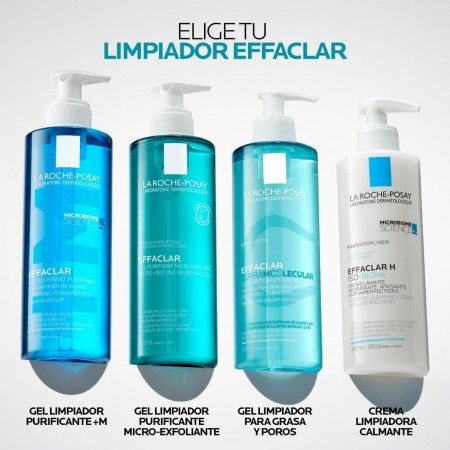LA ROCHE POSAY EFFACLAR GEL SUPRAMOLECULAR LIMPIADOR SEBO Y POROS 400 ML