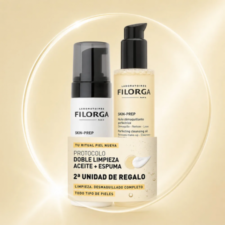 FILORGA SET DOBLE LIMPIEZA: ACEITE DESMAQUILLANTE 150 ML + ESPUMA LIMPIADORA ENZIMATICA 150ML