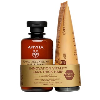 APIVITA ROYAL JELLY ELIXIR CHAMPU + ACONDICIONADOR 250ML
