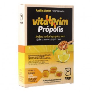VITALPRIM PROPOLIS SUAVIZA LA GARGANTA Y LA VOZ 20 PASTILLA BLANDAS