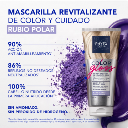 PHYTO MASCARILLA COLOR GLOSS SON VIOLET 200ML