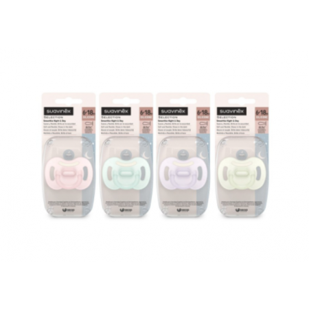 SUAVINEX CHUPETE SILICONA FISIOLOGICO  SX PRO SMOOTHIE NIGHT DAY 6 - 18 MESES