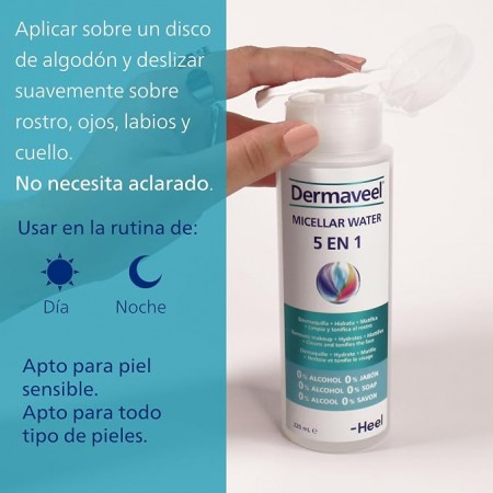 DERMAVEEL 5 EN 1 MICELLAR WATER 220ML