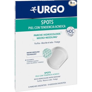 URGO SPOTS PIEL CON TENDENCIA ACNEICA PARCHE HIDROCOLOIDE MICRO-NEEDLING 9 PARCHES DISCRETOS