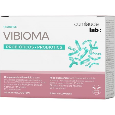 CUMLAUDE LAB: VIBIOMA 14 SOBRES 3 G SABOR MELOCOTON