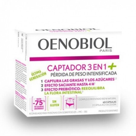 OENOBIOL CAPTADOR 3 EN 1+ 60 CAPSULAS