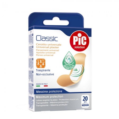 PIC CLASSIC CON BACTERICIDA APOSITO ADHESIVO 19X 77 MM 20 U