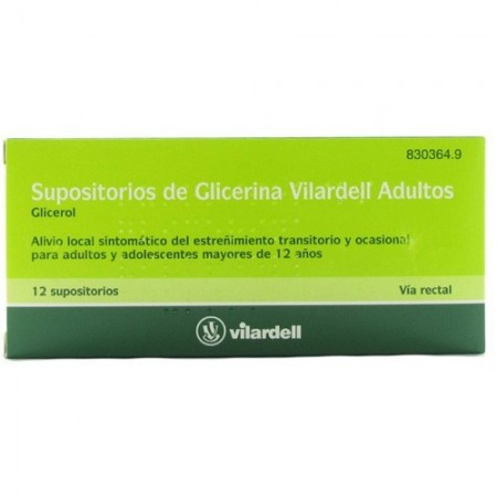 SUPOSITORIOS DE GLICERINA VILARDELL ADULTOS 3 g 12 SUPOSITORIOS