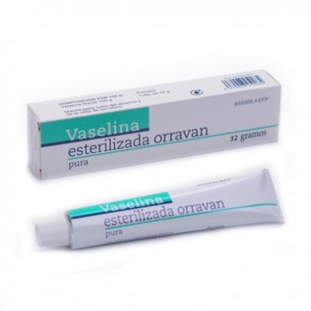 VASELINA ESTERILIZADA PURA ORRAVAN POMADA 1 TUBO 32 g