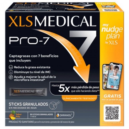 XLS MEDICAL PRO-7 90 STICKS SABOR PIÑA
