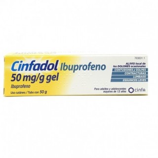 CINFADOL IBUPROFENO 50 mg/g GEL CUTANEO 1 TUBO 50 g