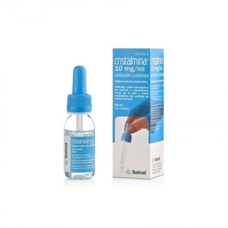 CRISTALMINA 10 mg/ml SOLUCION CUTANEA 1 FRASCO 25 ml