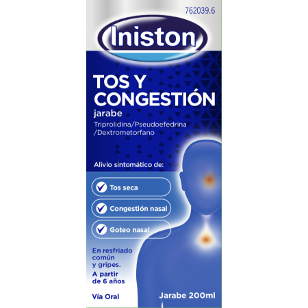 INISTON TOS Y CONGESTION JARABE 1 FRASCO 200 ml