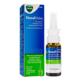 NASALVICKS 0,5 mg/ml SOLUCION PARA PULVERIZACION NASAL 1 FRASCO 15 ml
