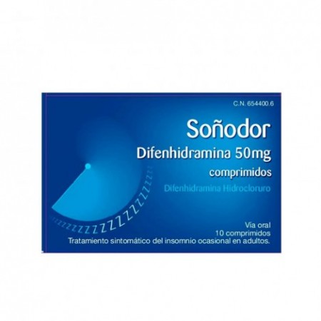 SOÑODOR DIFENHIDRAMINA 50 MG 16 COMPRIMIDOS